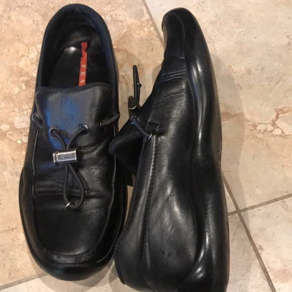 PRADA Block Leather Leafear Mans shoe size 10 US - Picture 6 of 8